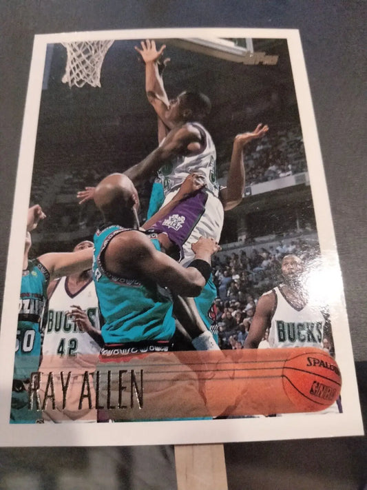 Ray Allen trading card 1996 Topps #217 in excellent condition for collectors