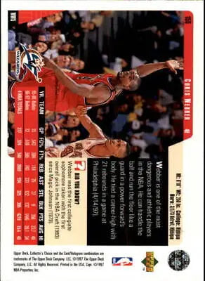 1997-98 Collector’s Choice Chris Webber Washington Wizards NBA trading card NM-MT