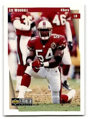 San Francisco 49ers linebacker Lee Woodall 1997 Collector’s Choice trading card