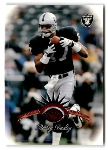 1997 Leaf #46 Rickey Dudley football card with original gloss for Raiders collectors