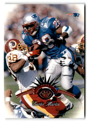 1997 Leaf #49 Curtis Martin NM-MT Patriots football card with original gloss by Simply Sandoval