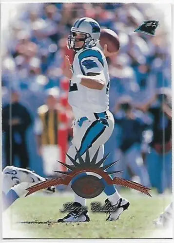 Kerry Collins football card 1997 Leaf #6 NM-MT original gloss for collectors