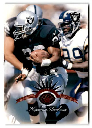 1997 Leaf #75 Napoleon Kaufman football card with original gloss from Simply Sandoval