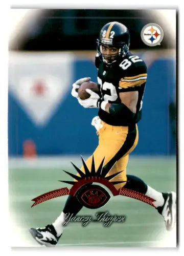 Yancey Thigpen in Steelers uniform showcasing original gloss quality for collectors