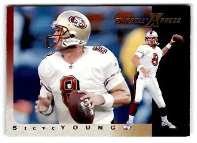 Steve Young 1997 Pinnacle X-Press football card for San Francisco 49ers collectors