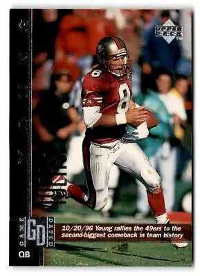 Steve Young San Francisco 49ers football card from 1997 Upper Deck #51 series