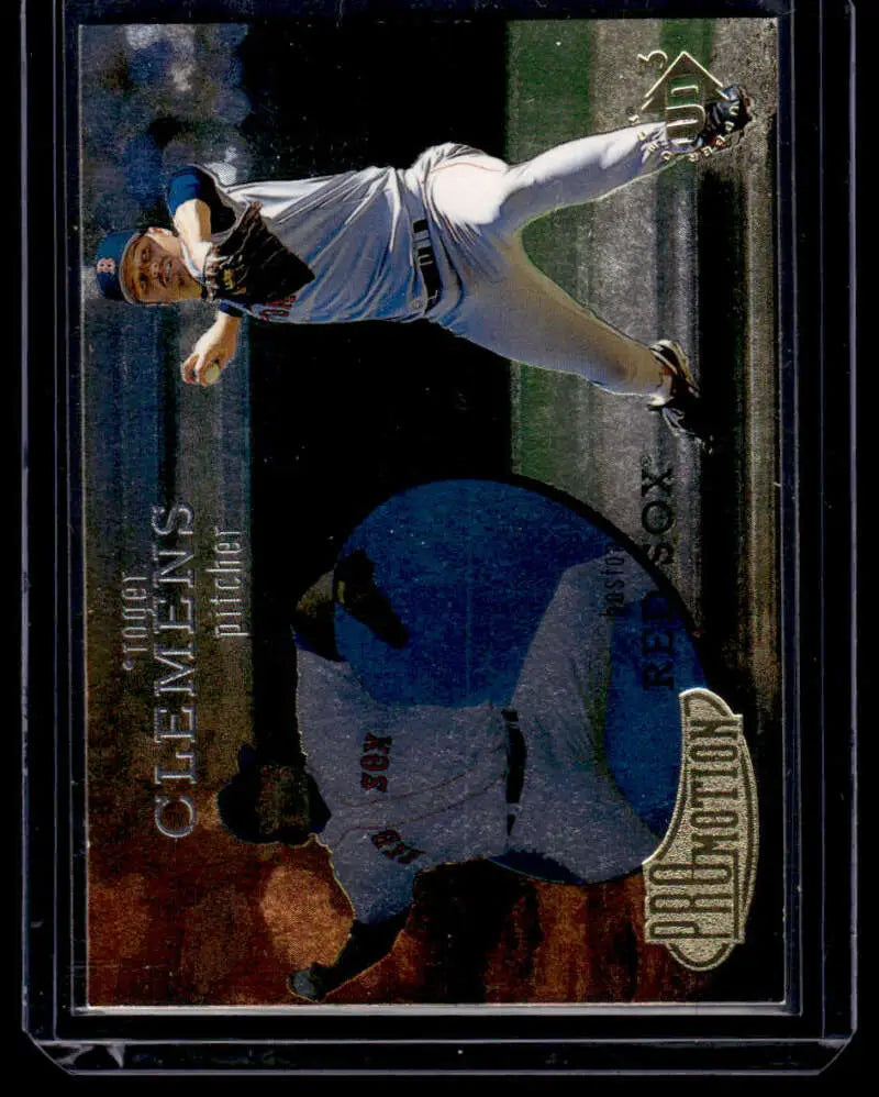 1997 Upper Deck UD3 #21 Roger Clemens diving play Boston Red Sox baseball card