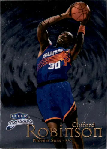 Basketball card of Clifford Robinson from 1998-99 Fleer Brilliants with original gloss