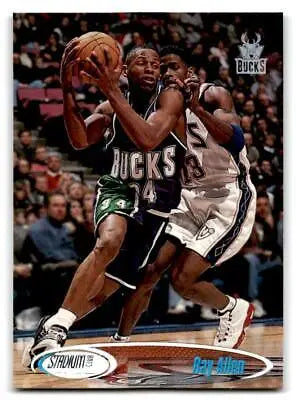 Basketball trading card of Ray Allen from 1998-99 Stadium Club #3