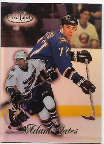 Adam Oates 1998-99 Topps Gold Label Class 1 hockey card with original gloss quality