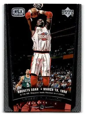 1998-99 Upper Deck #59 Hakeem Olajuwon trading card for collectors and fans