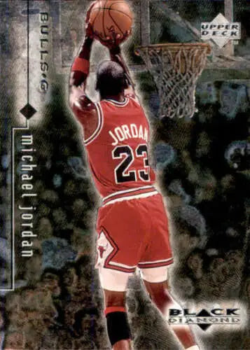 Michael Jordan basketball card from 1998-99 Upper Deck Black Diamond original gloss