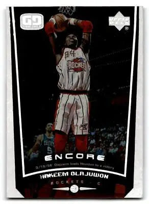 1998-99 Upper Deck Encore #30 Hakeem Olajuwon basketball card for collectors