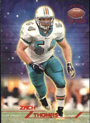 1998 Topps Stars #83 Zach Thomas Miami Dolphins NFL Football Card NM for collectors