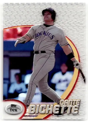 Dante Bichette 1998 Topps Tek Pattern 74 baseball card in original gloss finish