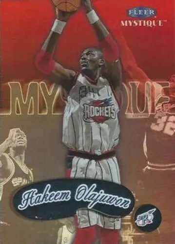 1999-00 Fleer Mystique #21 Hakeem Olajuwon NM-MT Rockets original gloss basketball card