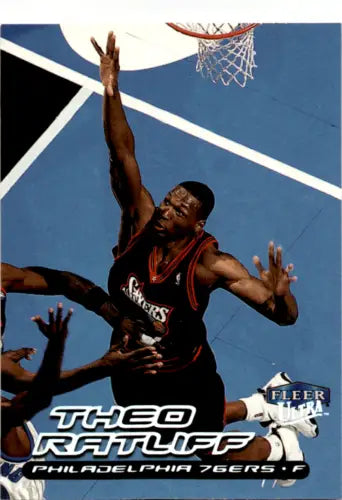 Theo Ratliff basketball card from 1999-00 Fleer Ultra in near mint condition