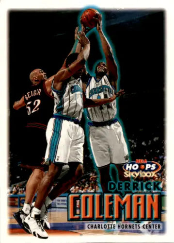 Derrick Coleman basketball card 1999-00 Hoops EX/NM with original gloss Simply Sandoval