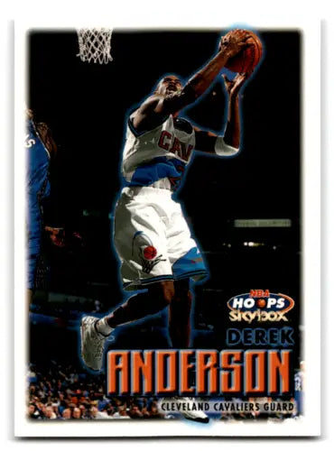 Original gloss Basketball card of Derek Anderson from Excellent Cavaliers 1999-00 Hoops