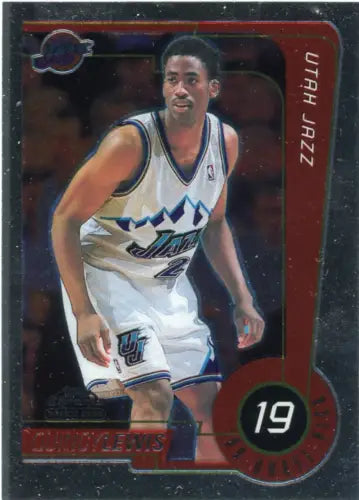 Bryon Russell basketball card from 1999-00 Topps Chrome featuring Quincy Lewis