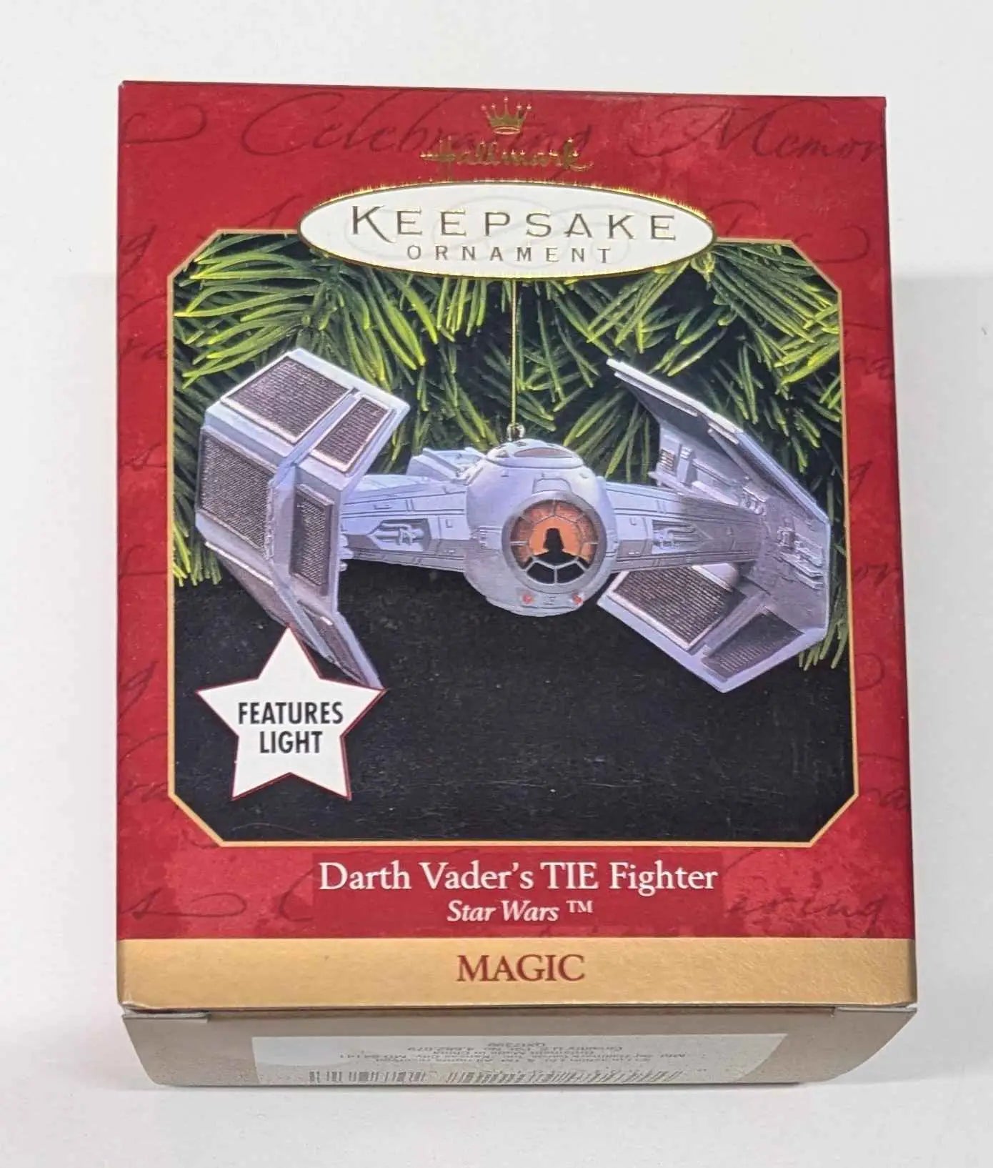 Hallmark Keepsake Ornament featuring Darth Vader’s TIE Fighter with light-up feature