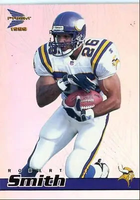 Football player in uniform for 1999 Pacific Prism Robert Smith Minnesota Vikings #85