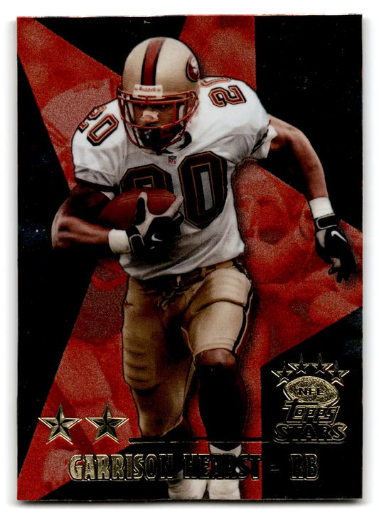 1999 Topps Stars Garrison Hearst football trading card with original gloss and value