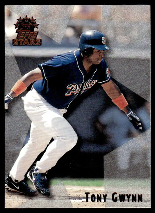 Tony Gwynn in batting stance, featured on 1999 Topps Stars baseball card