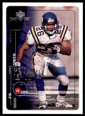 Robert Smith 1999 Upper Deck MVP football card Minnesota Vikings #104 for collectors