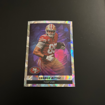 Holographic Panini Stickers George Kittle card for San Francisco 49ers NFL collectors