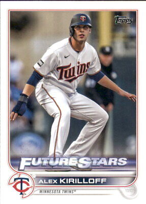 Minnesota Twins Alex Kirilloff Future Stars baseball card in white home uniform