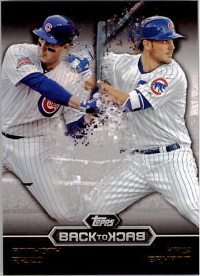 2016 Topps Back to Back B2B2 card featuring Kris Bryant and Anthony Rizzo of the Chicago Cubs