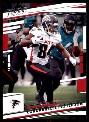 Football trading card of Cordarrelle Patterson in action, Panini Prestige Atlanta Falcons