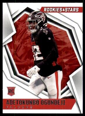 Football trading card of Adetokunbo Ogundeji in black uniform from Panini Rookies