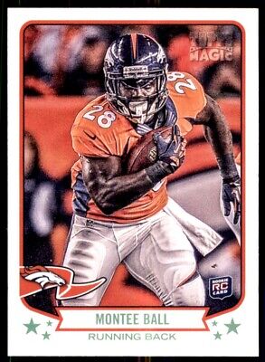 Denver Broncos Montee Ball Rookie Card in Orange Jersey from Topps Magic collection