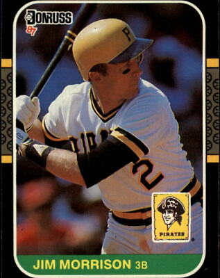 1987 Donruss #484 Jim Morrison Pittsburgh Pirates baseball card at bat image