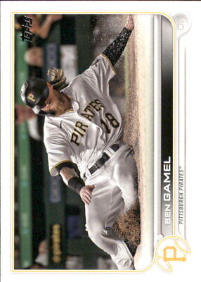 Ben Gamel Pittsburgh Pirates player sliding into base on 2022 Topps baseball card