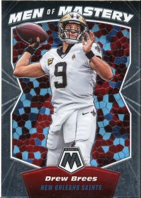 New Orleans Saints Drew Brees Panini Mosaic Men of Mastery trading card image