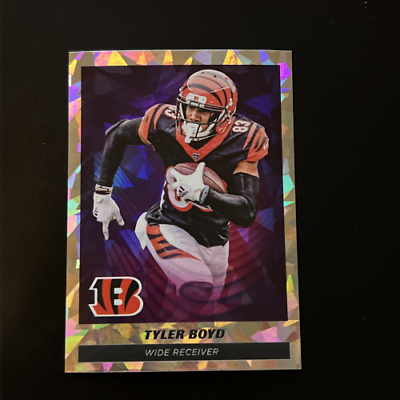 Holographic Panini Stickers Tyler Boyd card featuring Cincinnati Bengals wide receiver