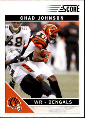 Chad Johnson Cincinnati Bengals football trading card in orange and black uniform