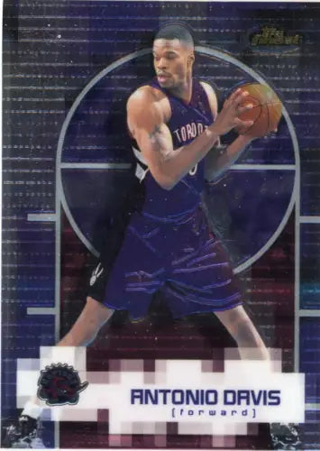 Antonio Davis Toronto Raptors basketball card from the 2000-01 Finest series