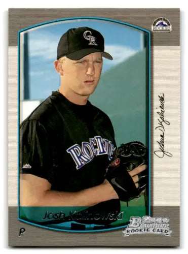 2000 Bowman Josh Kalinowski Rookie Rockies baseball card with original gloss finish