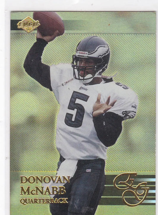 Football trading card of Donovan McNabb Philadelphia Eagles, Collectors Edge #134