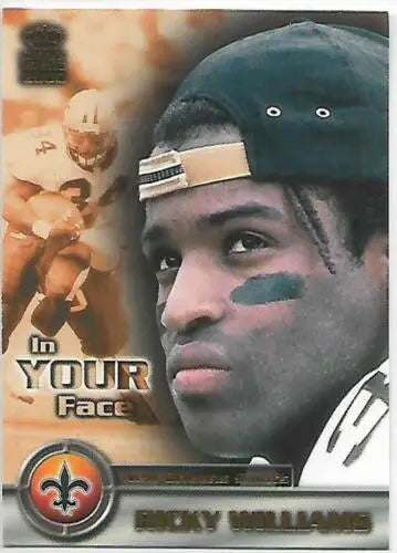 Ricky Williams 2000 Pacific Crown Royale In Your Face football card original gloss NM-MT