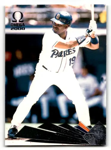 Baseball card featuring Tony Gwynn from 2000 Pacific Omega with original gloss