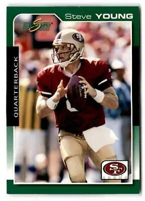 Steve Young football card featuring the San Francisco 49ers from 2000 Score #172