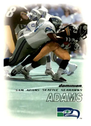 Original gloss 2000 SkyBox Dominion Sam Adams Football trading card Seattle Seahawks