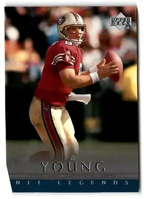 Steve Young San Francisco 49ers Upper Deck Legends football card from 2000