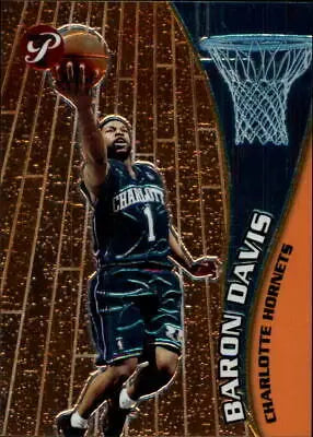 Basketball card of Baron Davis from the 2001-02 Topps Pristine set