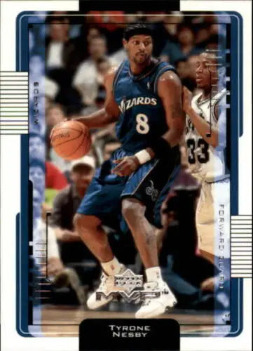 Tyrone Nesby 2001-02 Upper Deck MVP basketball card with original gloss, Wizards